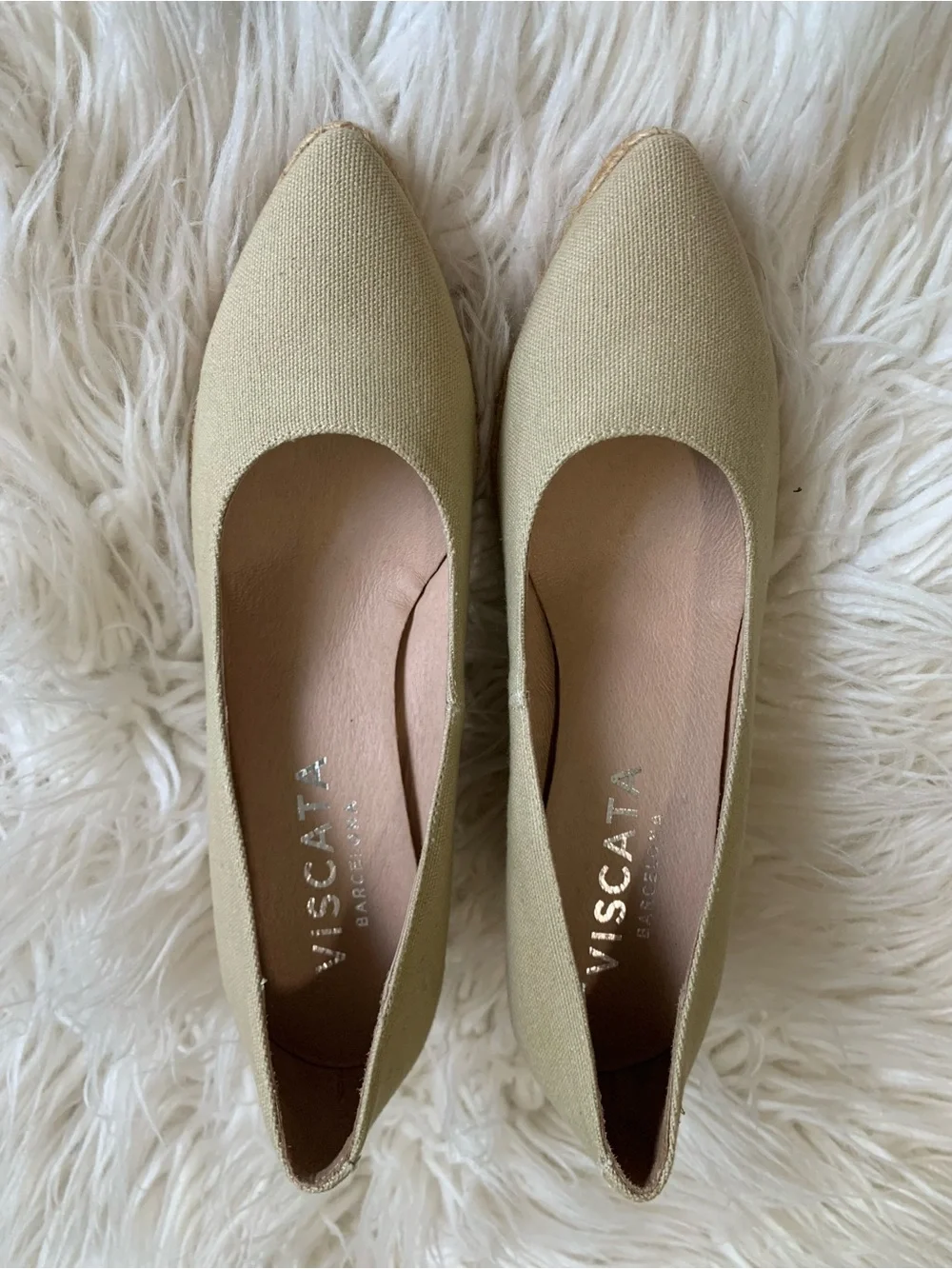 Viscata Barcelona Roses Archive Canvas Espadrilles Sand Size 40